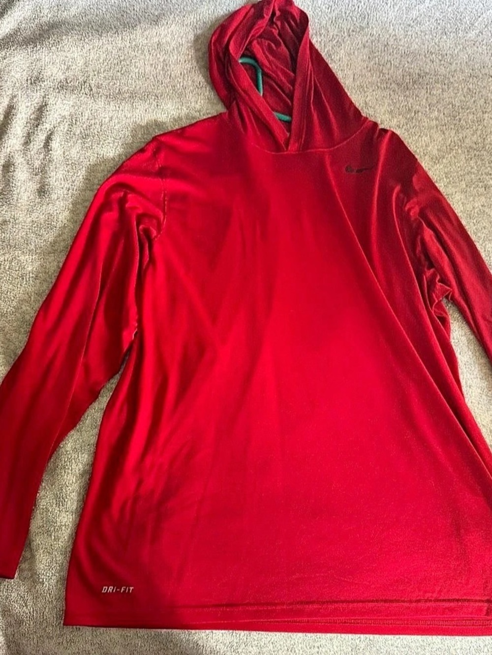 Nike Dri-FIT Red Hoodie Size Large Like New